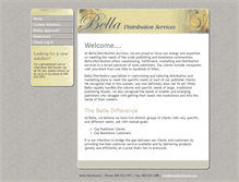 Tablet Screenshot of belladistribution.com